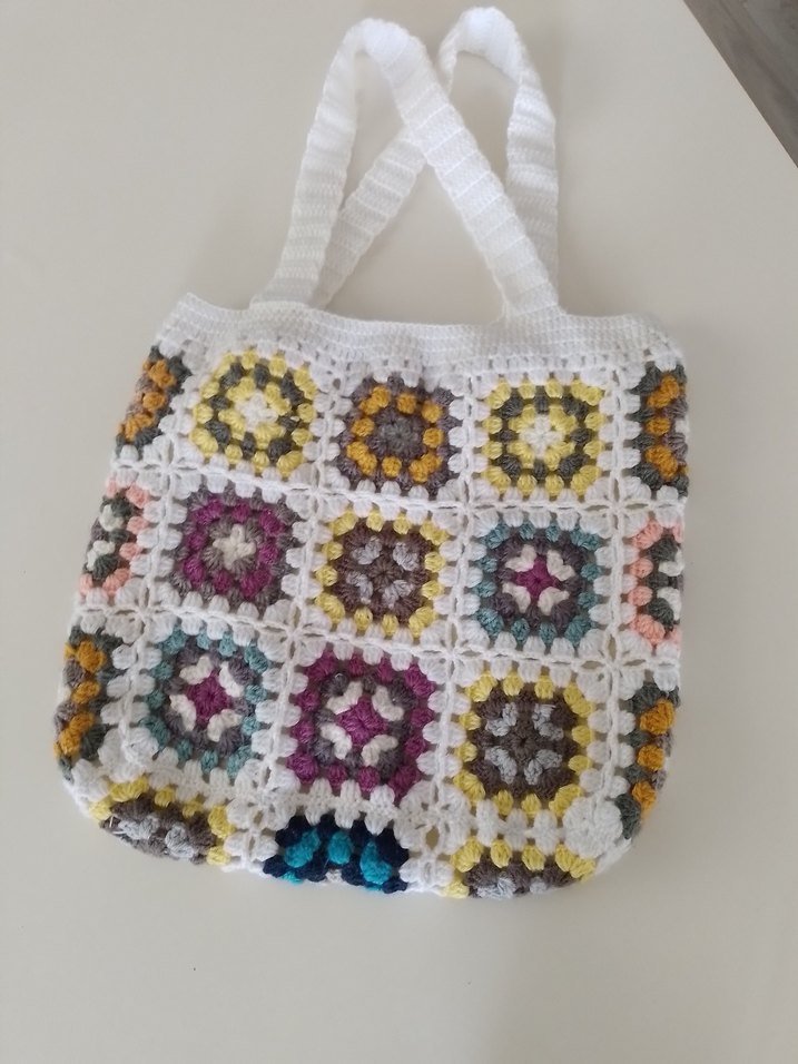 Renkli Örgü Bohem Kol Çantası - Görsel 5