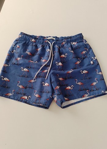 COLIN'S Baskılı Mavi Erkek Yüzme Şortu - Görsel 7