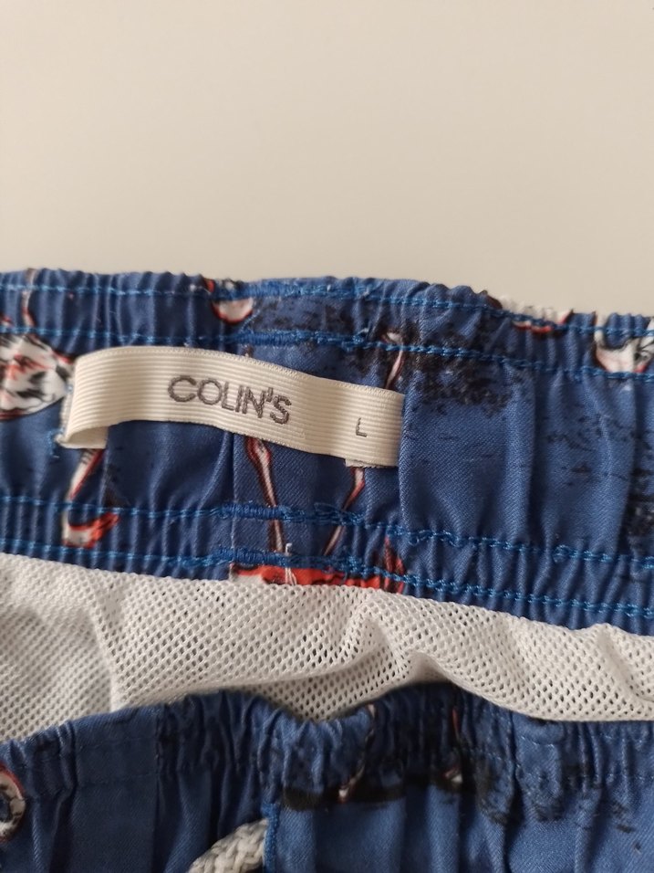 COLIN'S Baskılı Mavi Erkek Yüzme Şortu - Görsel 5