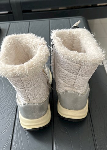 Kız Çocuk Gri Kemerli Polar Bot - Görsel 7