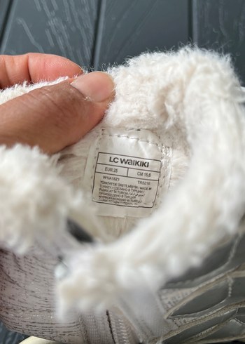 Kız Çocuk Gri Kemerli Polar Bot - Görsel 5