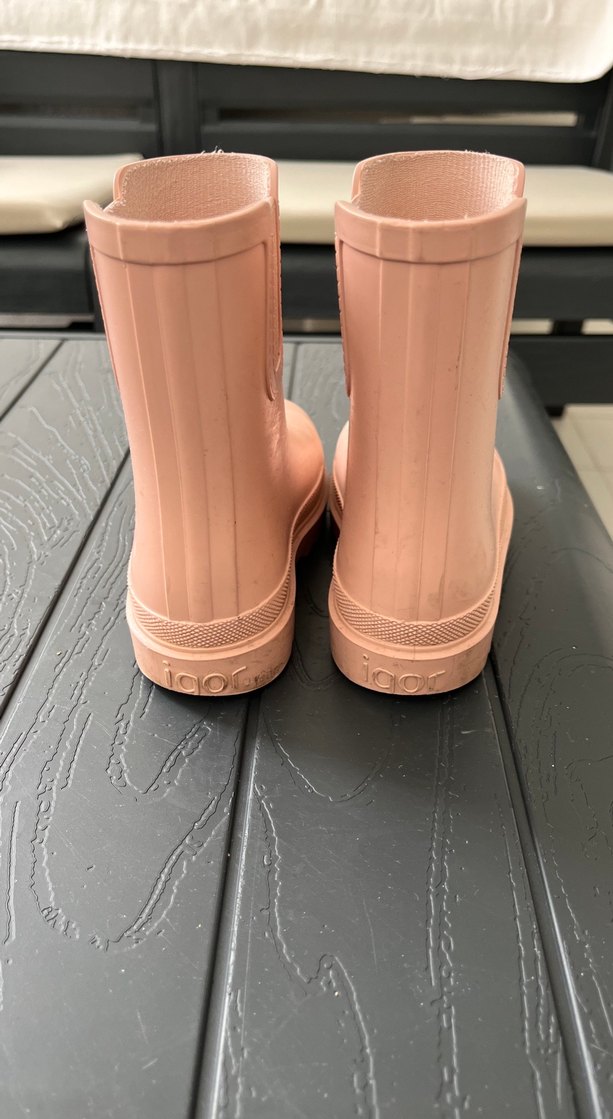 Kız Çocukları İçin Pastel Pembe Kauçuk Botlar - Görsel 5