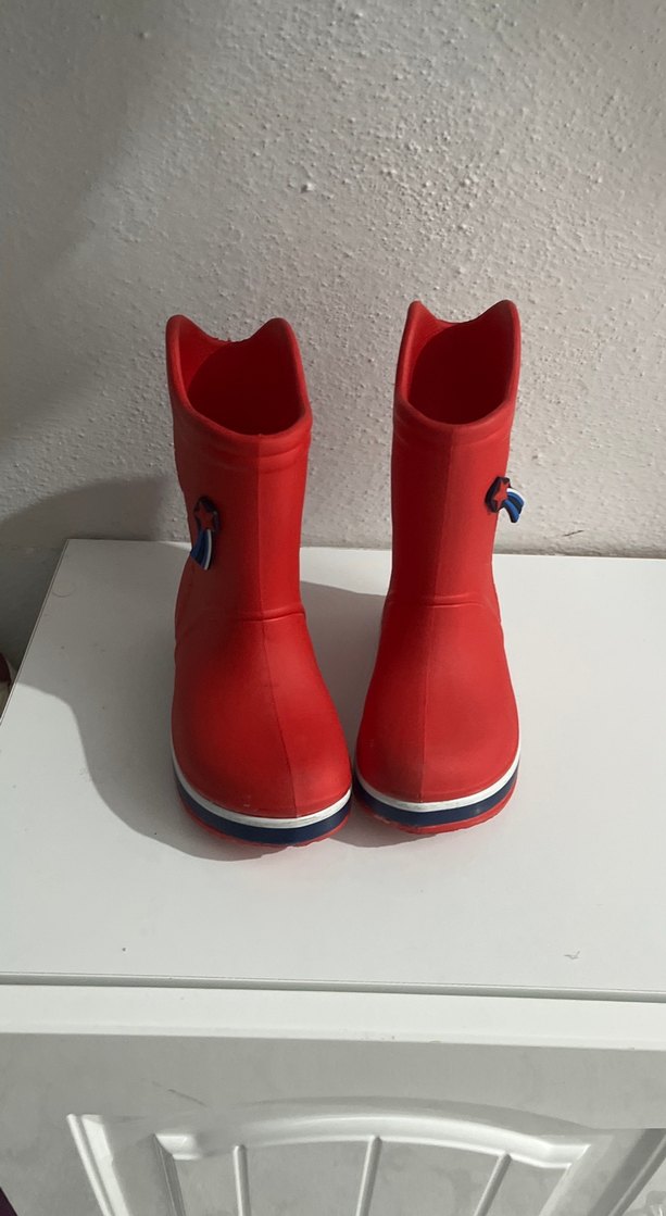 Kız Çocuk Kırmızı Lastik Çizme - Görsel 2