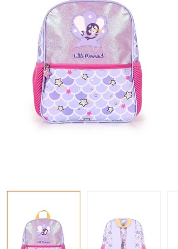 Pastel Mor Çocuk Okul Çantası