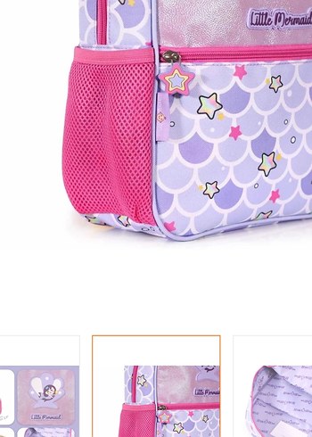 Pastel Mor Çocuk Okul Çantası - Görsel 8