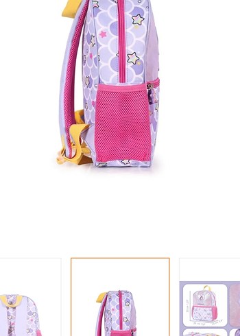 Pastel Mor Çocuk Okul Çantası - Görsel 7