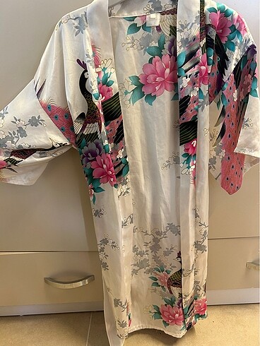 Uzak Doğu Motifli Sabahlık/Kimono