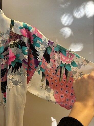 xs Beden Uzak Doğu Motifli Sabahlık/Kimono
