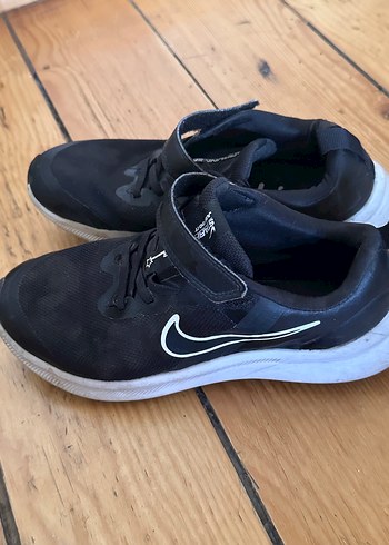 Nike Siyah Erkek Çocuk Spor Ayakkabı Velcro