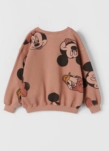 24-36 Ay Beden Mickey ve Minnie Mouse Çocuk Sweat (2-3 Yaş)