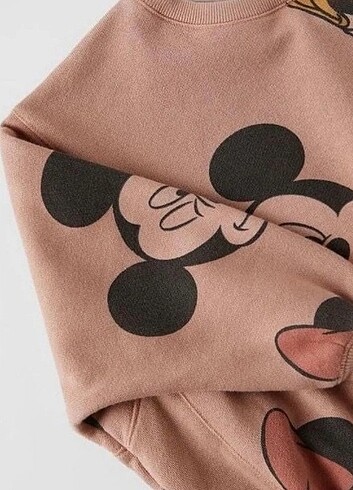 6 Yaş Beden Mickey ve Minnie Mouse Çocuk Sweat (5-6 Yaş)