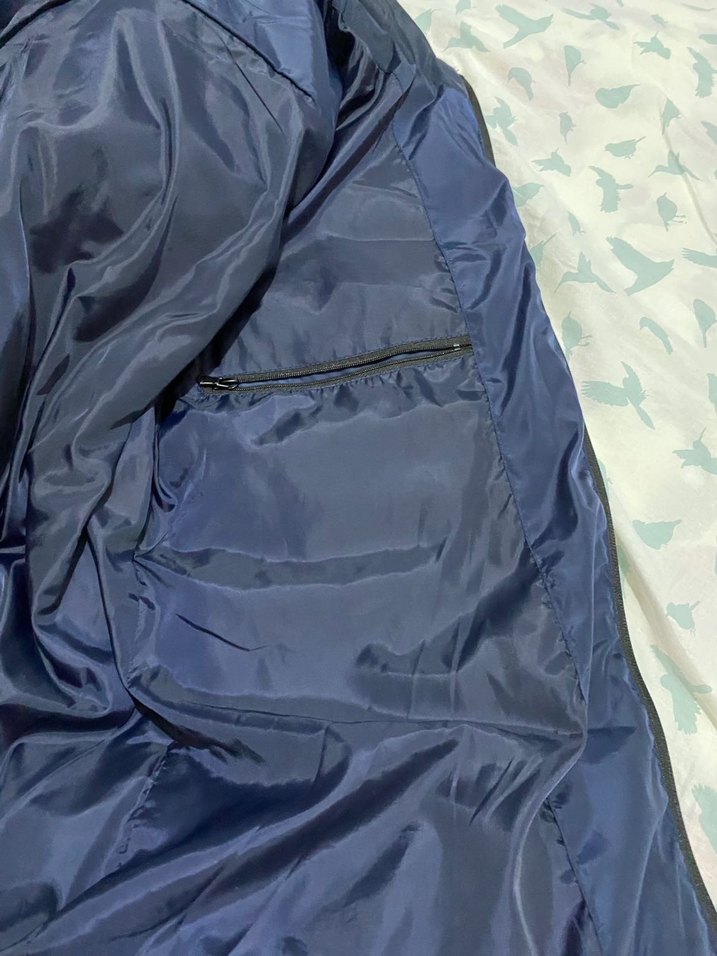 Kadın Lacivert Kapüşonlu Kış Montu - Görsel 4