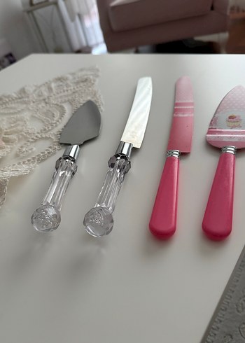 Pembe Pastel Renkli Tatlı Servis Seti - Görsel 2