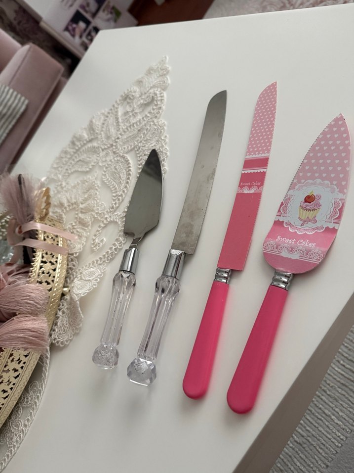 Pembe Pastel Renkli Tatlı Servis Seti - Görsel 3