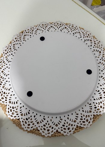 Nakışlı Beyaz Bohem tepsi - Görsel 2