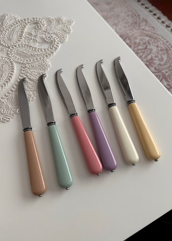 Pastel Renkli 6'lı Meyve Bıçağı Seti - Görsel 2