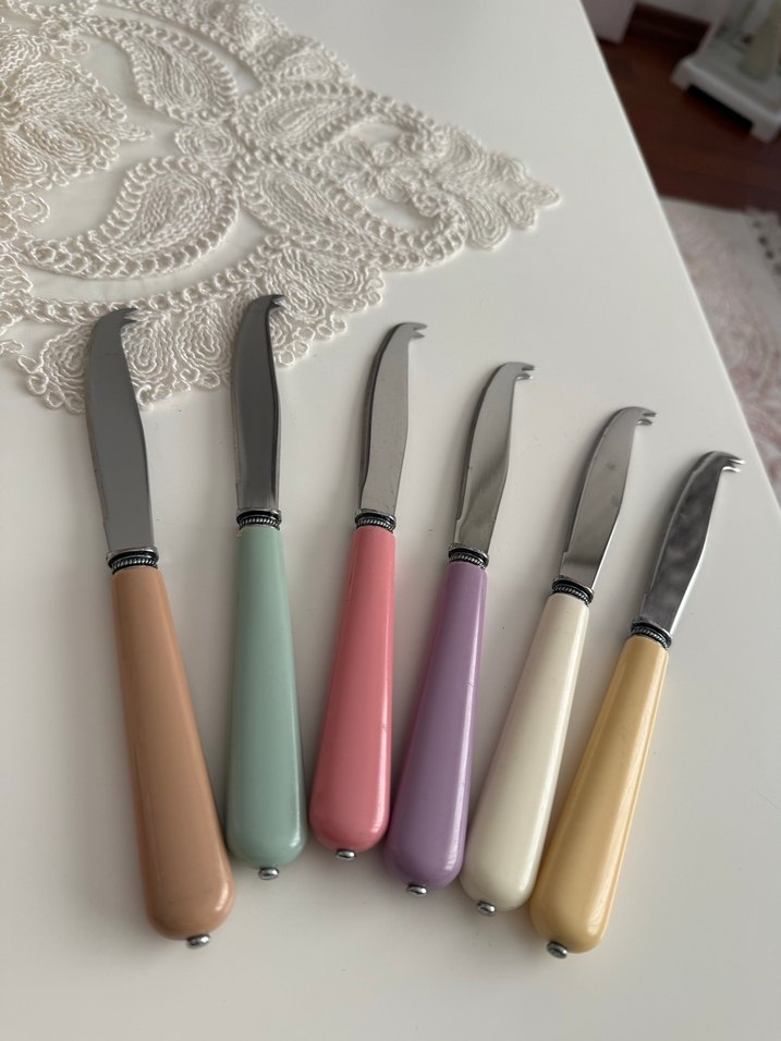 Pastel Renkli 6'lı Meyve Bıçağı Seti - Görsel 3