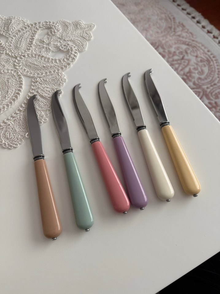 Pastel Renkli 6'lı Meyve Bıçağı Seti - Görsel 2
