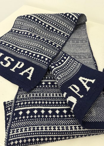 USPA Nakışlı Erkek /kadın (unisex)Bere ve Atkı Seti - Görsel 3