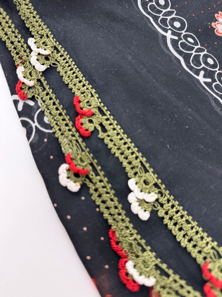 Dantel Detaylı Çok Renkli Bohem Kadın Fuları - Görsel 2