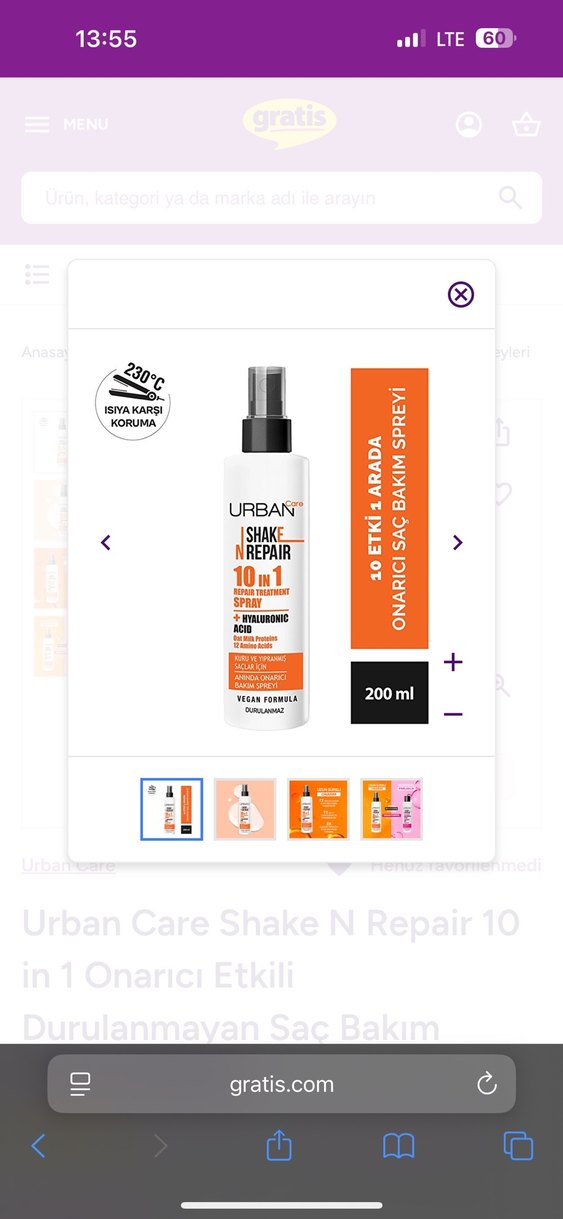 Urban Care Shake N Repair 10 in 1 Onarıcı Saç Spreyi 200 ML - Görsel 3