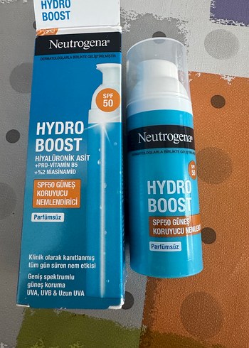 Neutrogena Hydro Boost SPF 50 Güneş Koruyucu Nemlendirici 50 ml - Görsel 5