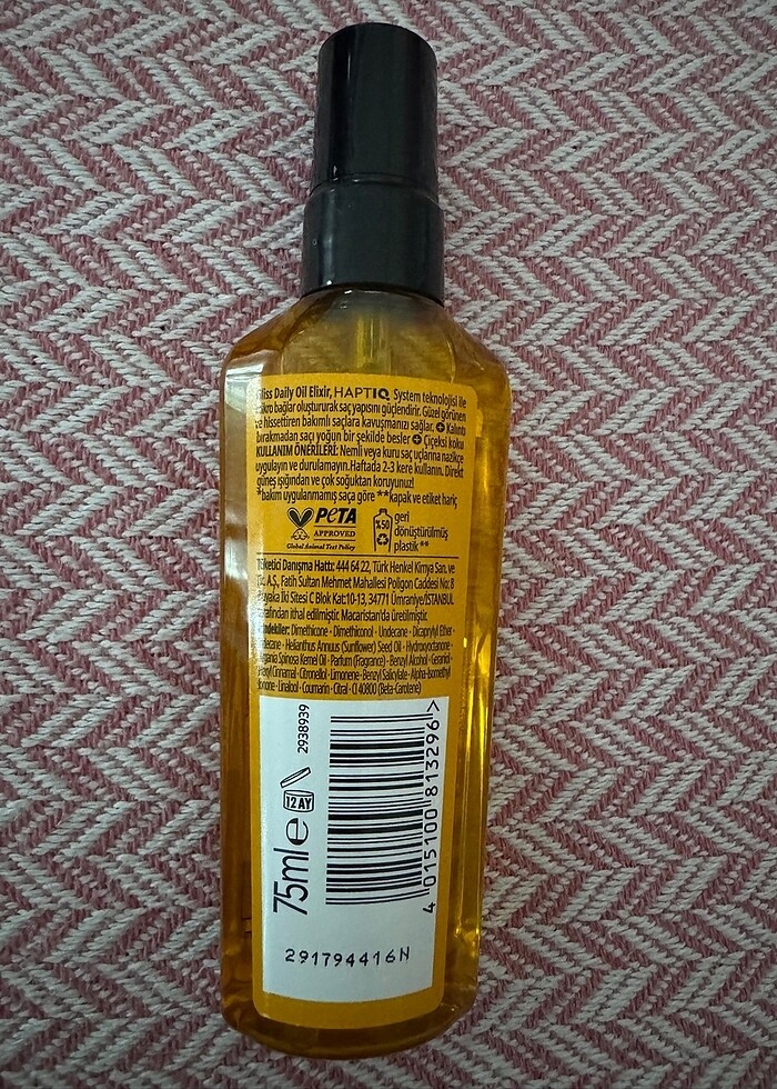 Gliss Daily Oil Elixir Saç Bakım Yağı 75 ml - Görsel 2