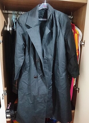 Siyah Butik Ürünü Vintage Trençkot