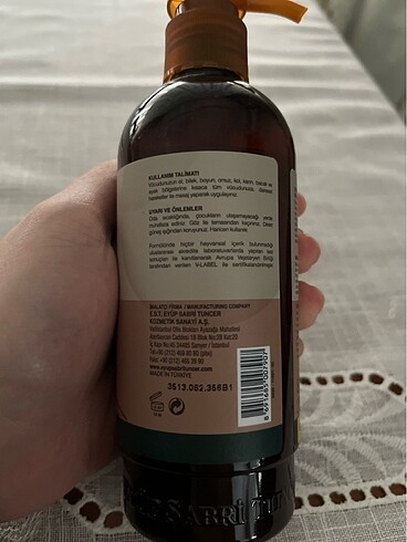 Diğer Eyüp Sabri Tuncer Doğal Macadamia Yağlı El ve Vücut Losyonu