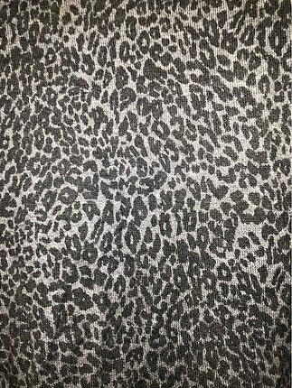 xs Beden Mango leopar desenli triko