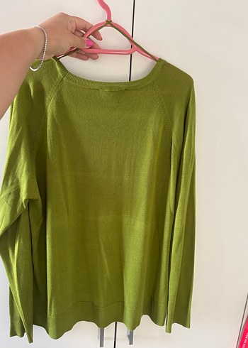 Zara ince örme haki yeşil kazak,etiketli,orjinal,giyilmemiştir - Görsel 4