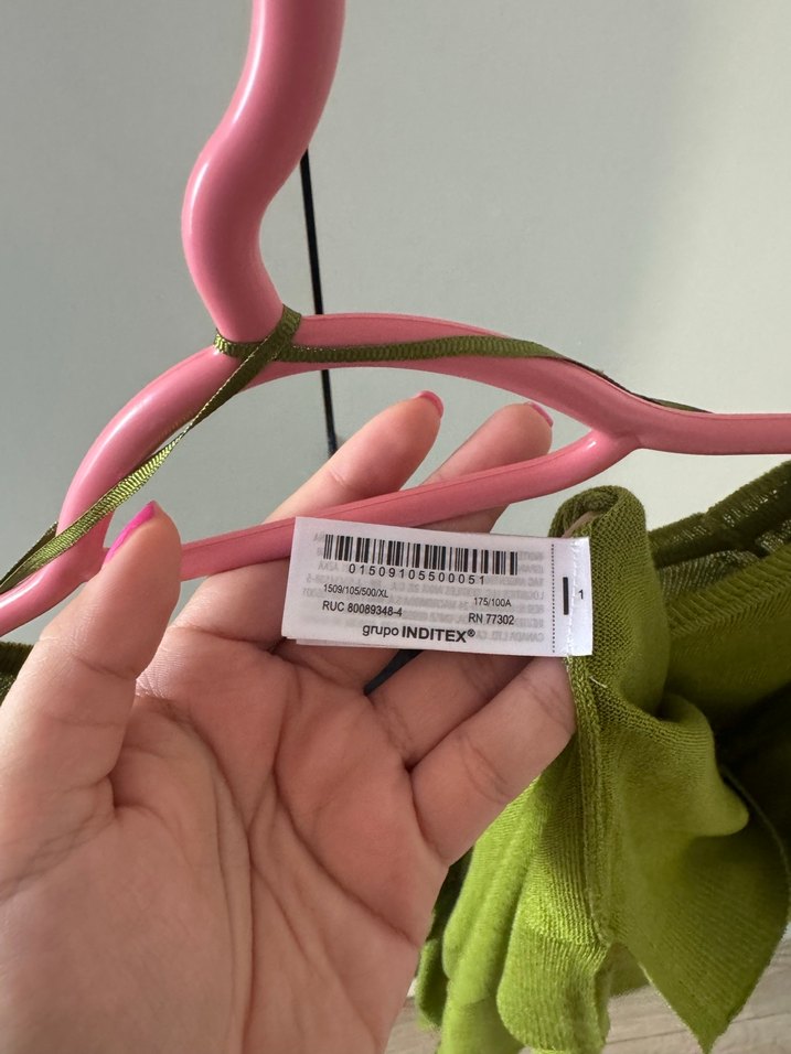 Zara ince örme haki yeşil kazak,etiketli,orjinal,giyilmemiştir - Görsel 5