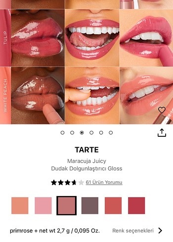Tarte Maracuja Juicy Dudak Dolgunlaşturıcı Gloss,primrose rengi - Görsel 5