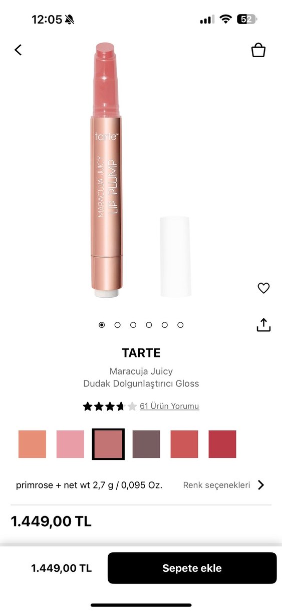 Tarte Maracuja Juicy Dudak Dolgunlaşturıcı Gloss,primrose rengi - Görsel 4
