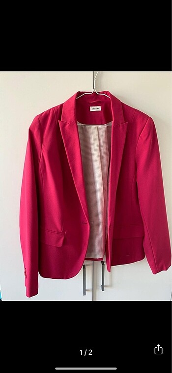 Fuşya blazer ceket,hiç giyilmemiş,sorunsuz