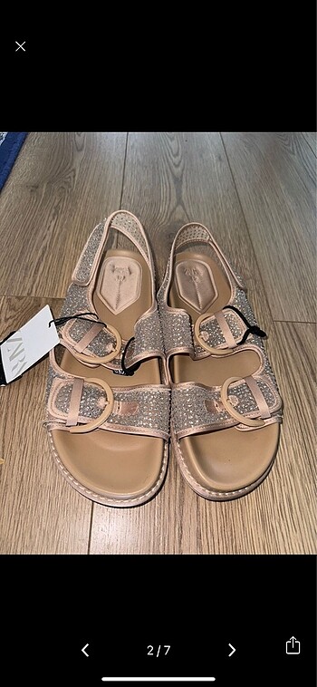 Zara Zara parlak taşlı file sandalet,etiketlidir,yeni sezondur, hiç g
