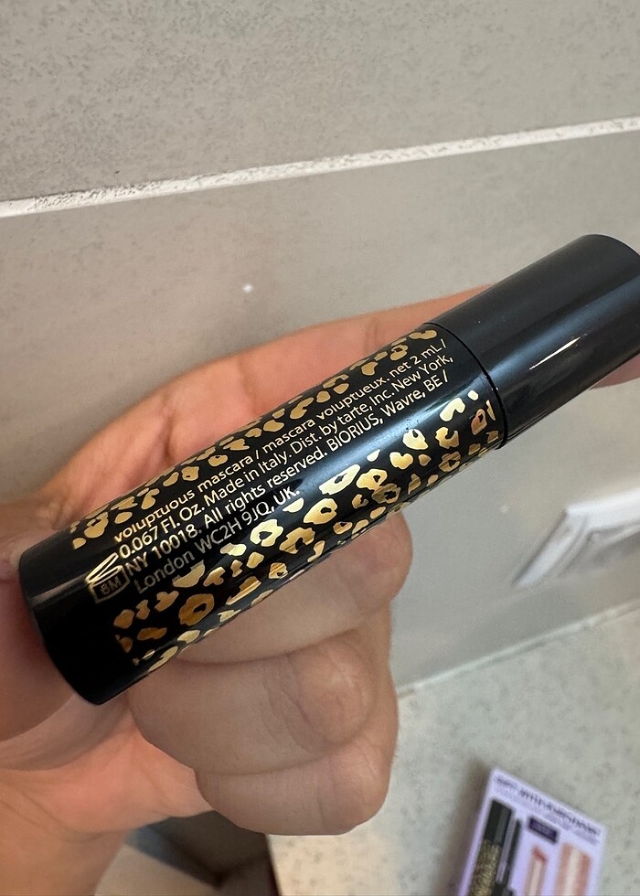 Tarte Maneater Seyahat Boy Rimel Black (2 ml),ürün orjinaldır,se - Görsel 2