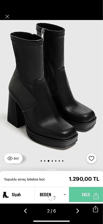 Bershka topuklu ayakkabı