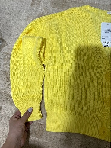 LC Waikiki Sarı örgü Hırka