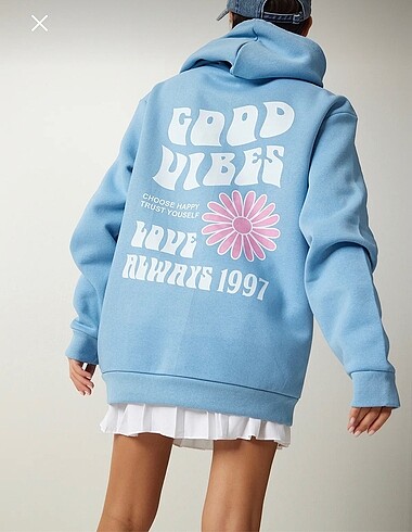 Baskılı Sweatshirt L beden