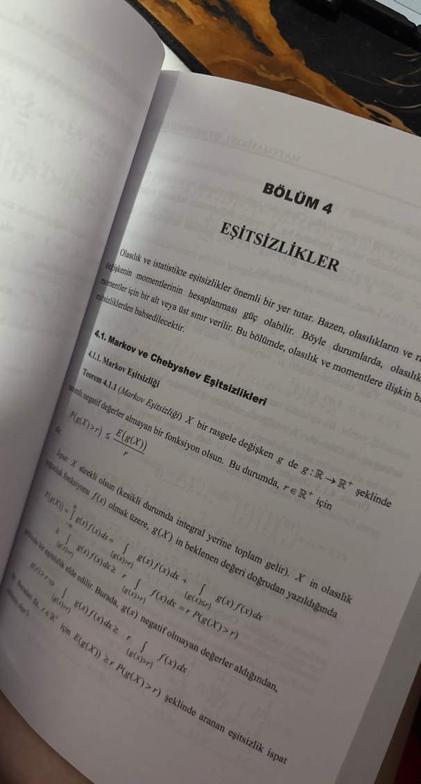 Matematiksel İstatistiğe Giriş - Yılmaz Akdi - Görsel 2