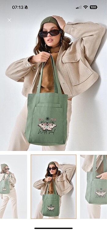 Yeşil çanta - Görsel 5