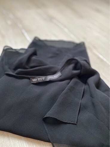 Zara Zara Tül detaylı Bluz