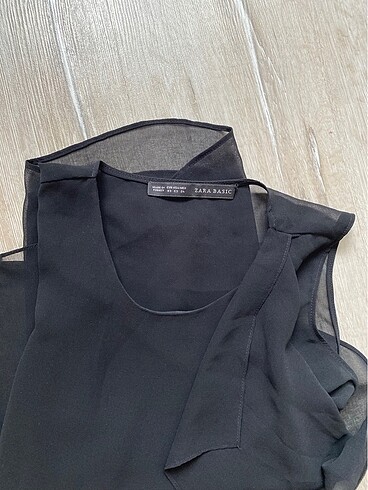 xs Beden Zara Tül detaylı Bluz