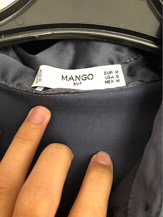 m Beden Mango Saten Gömlek