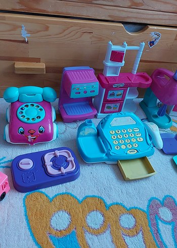 Renkli Pembe Oyuncak Seti - Görsel 4