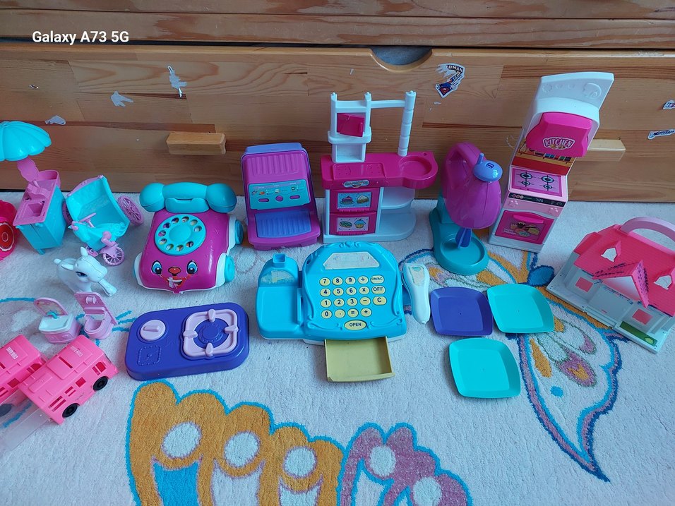 Renkli Pembe Oyuncak Seti - Görsel 5