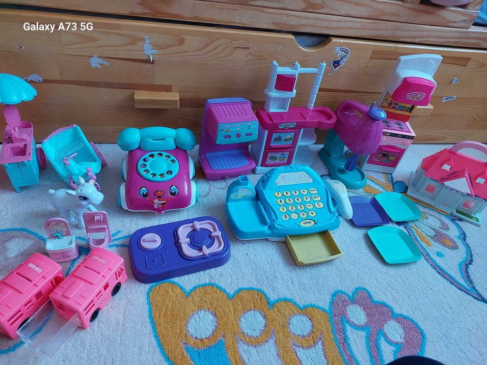 Renkli Pembe Oyuncak Seti - Görsel 4