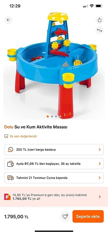 Dolu marka su ve kum oyunu