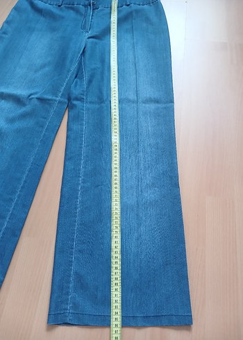 Düğmeli Mavi Kadın Denim Ceket - Görsel 7